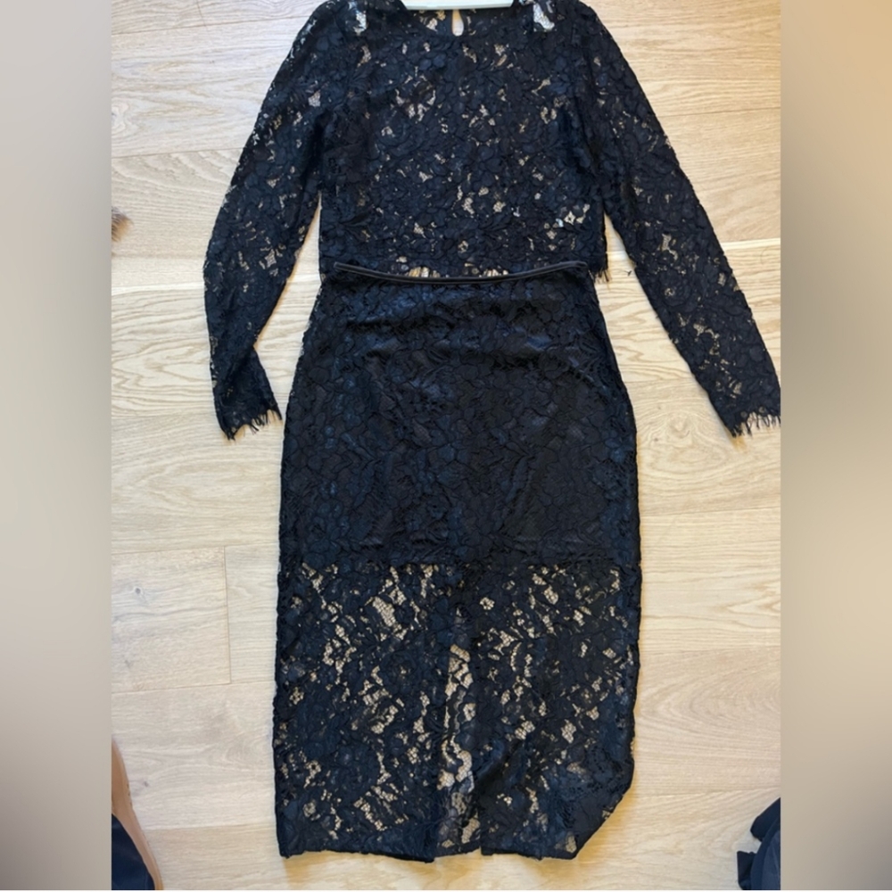 Jason Wu 2 Piece Black Lace Set